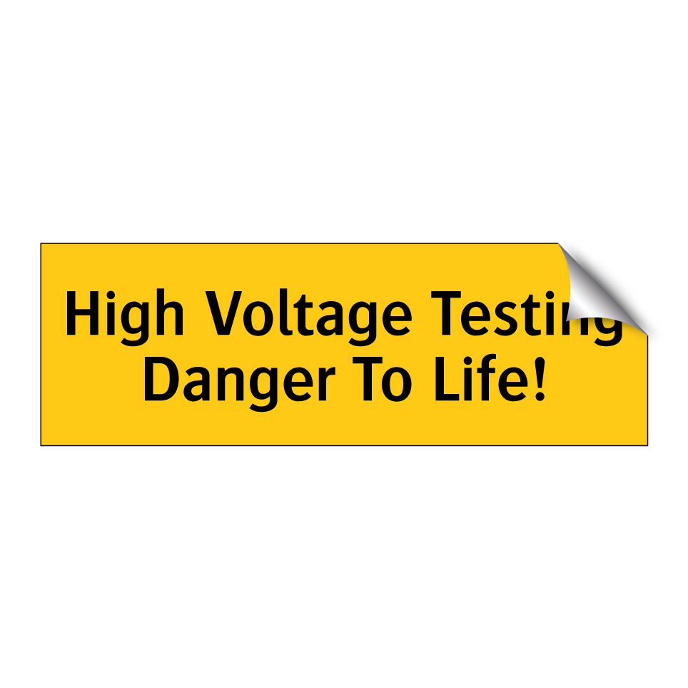 High Voltage Testing Danger To Life!