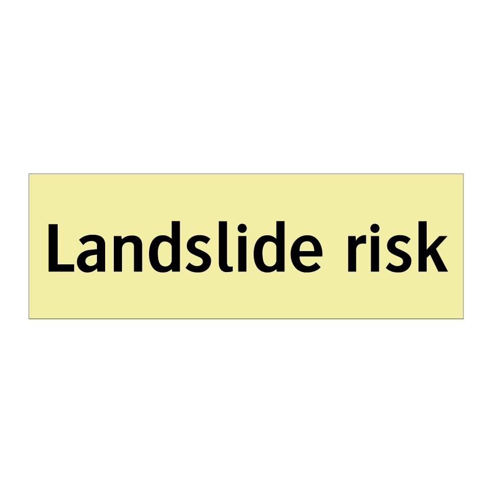 Landslide risk