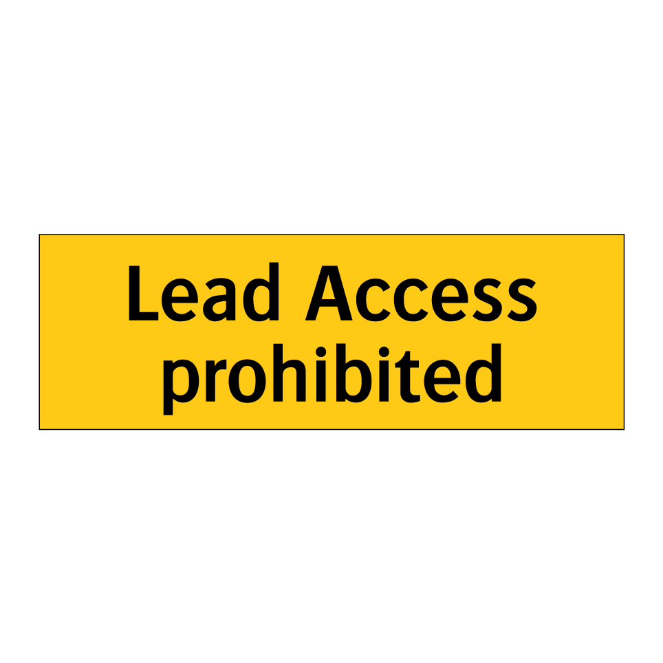 Lead Access prohibited