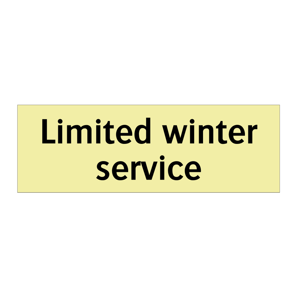 Limited winter service