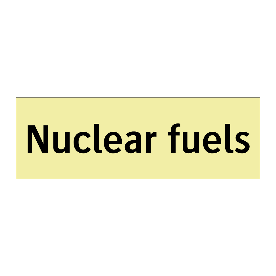 Nuclear fuels