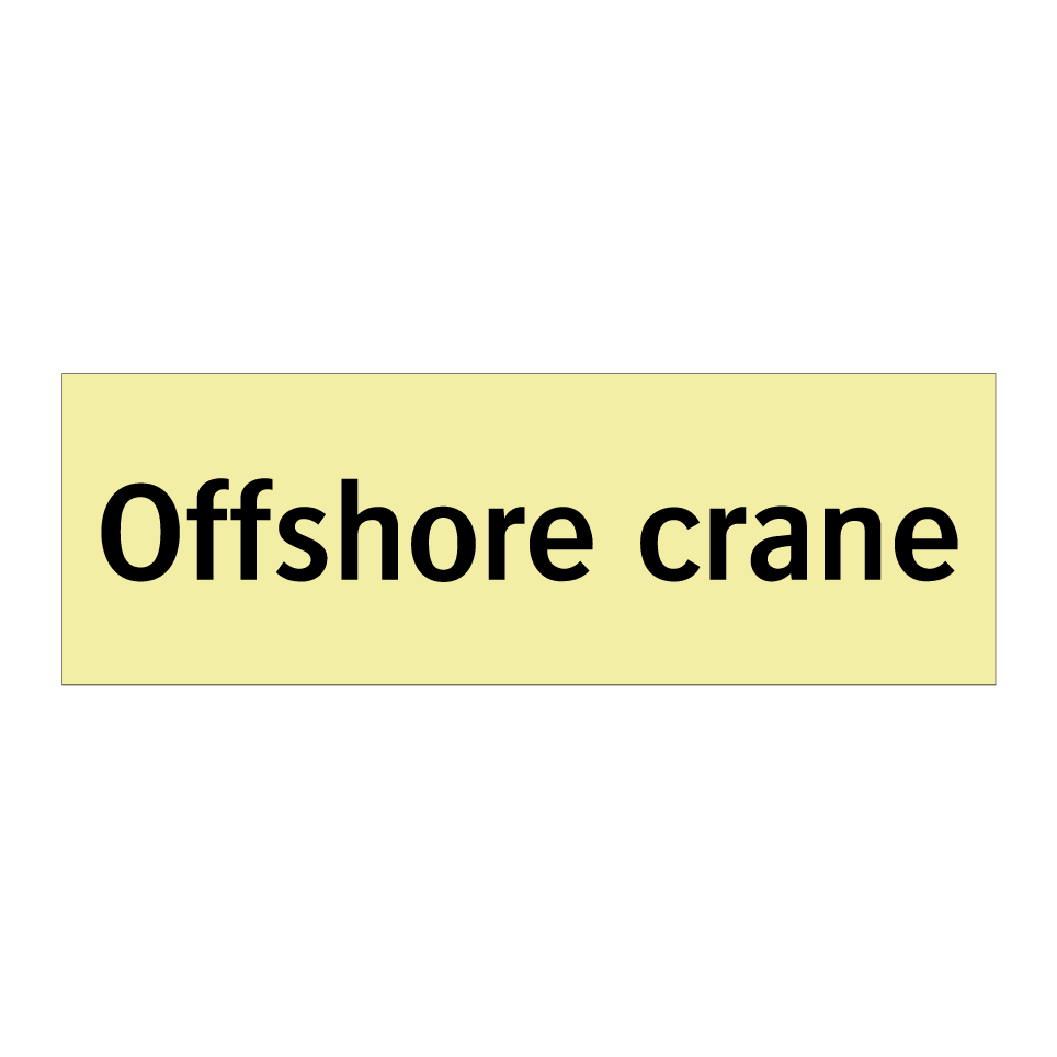 Offshore crane