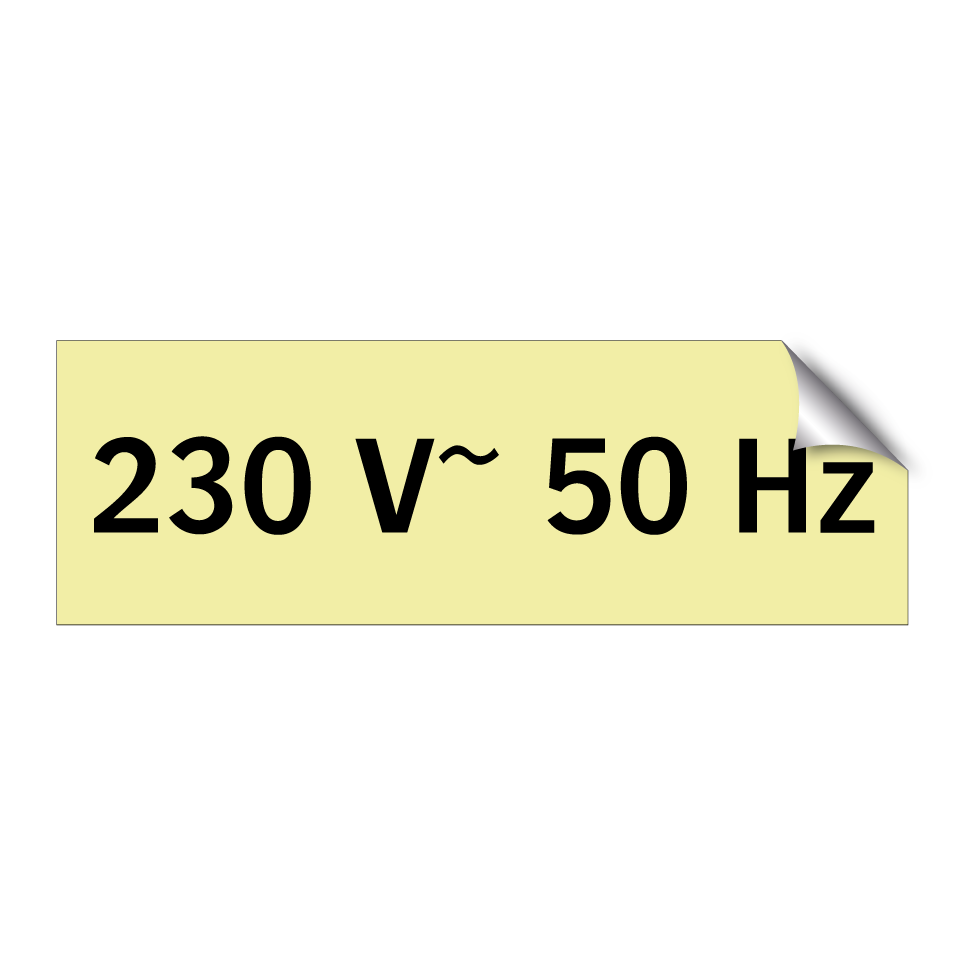 230 V~ 50 Hz