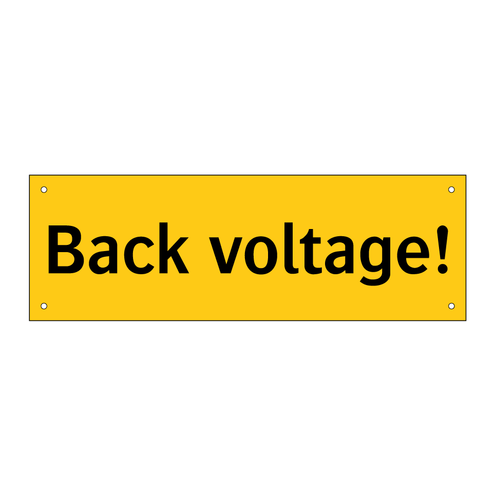 Back voltage!