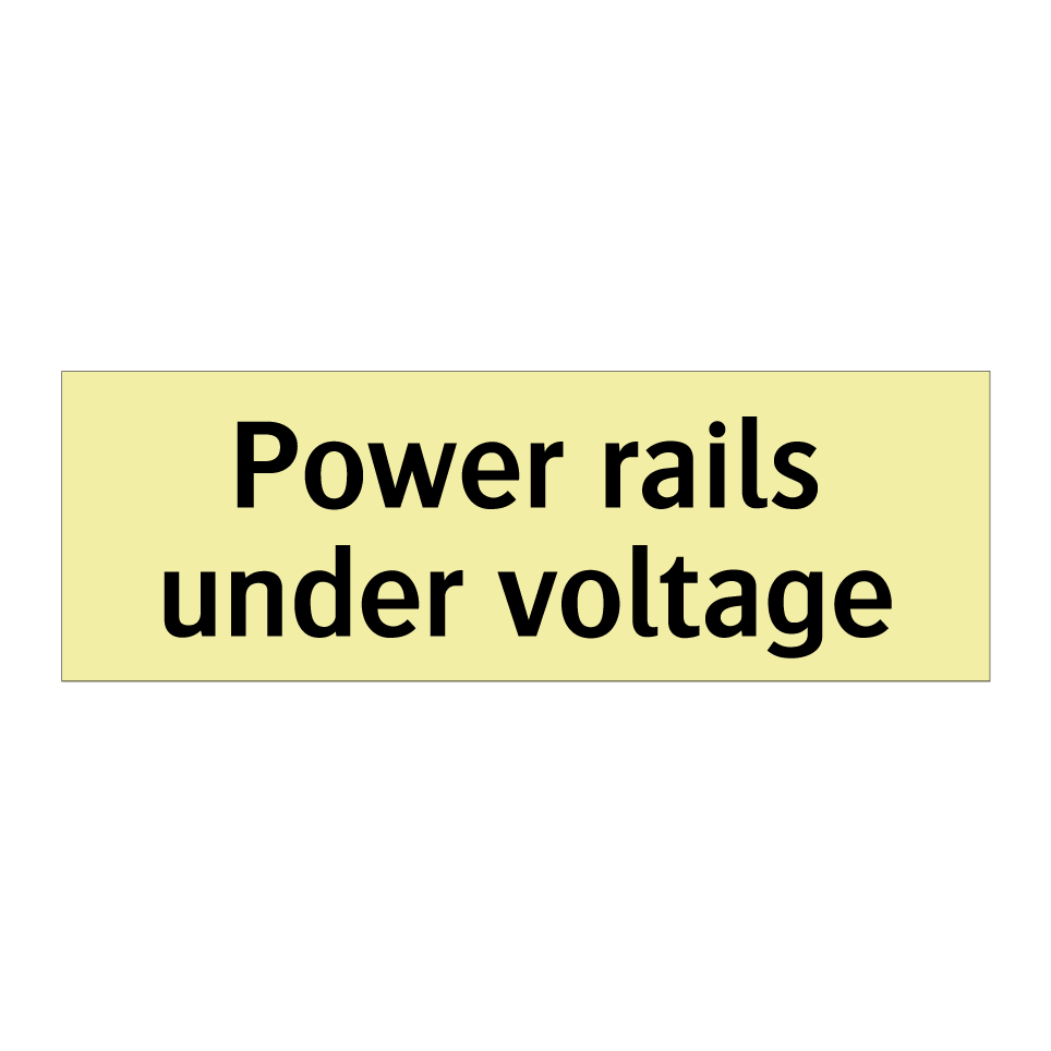 Power rails under voltage