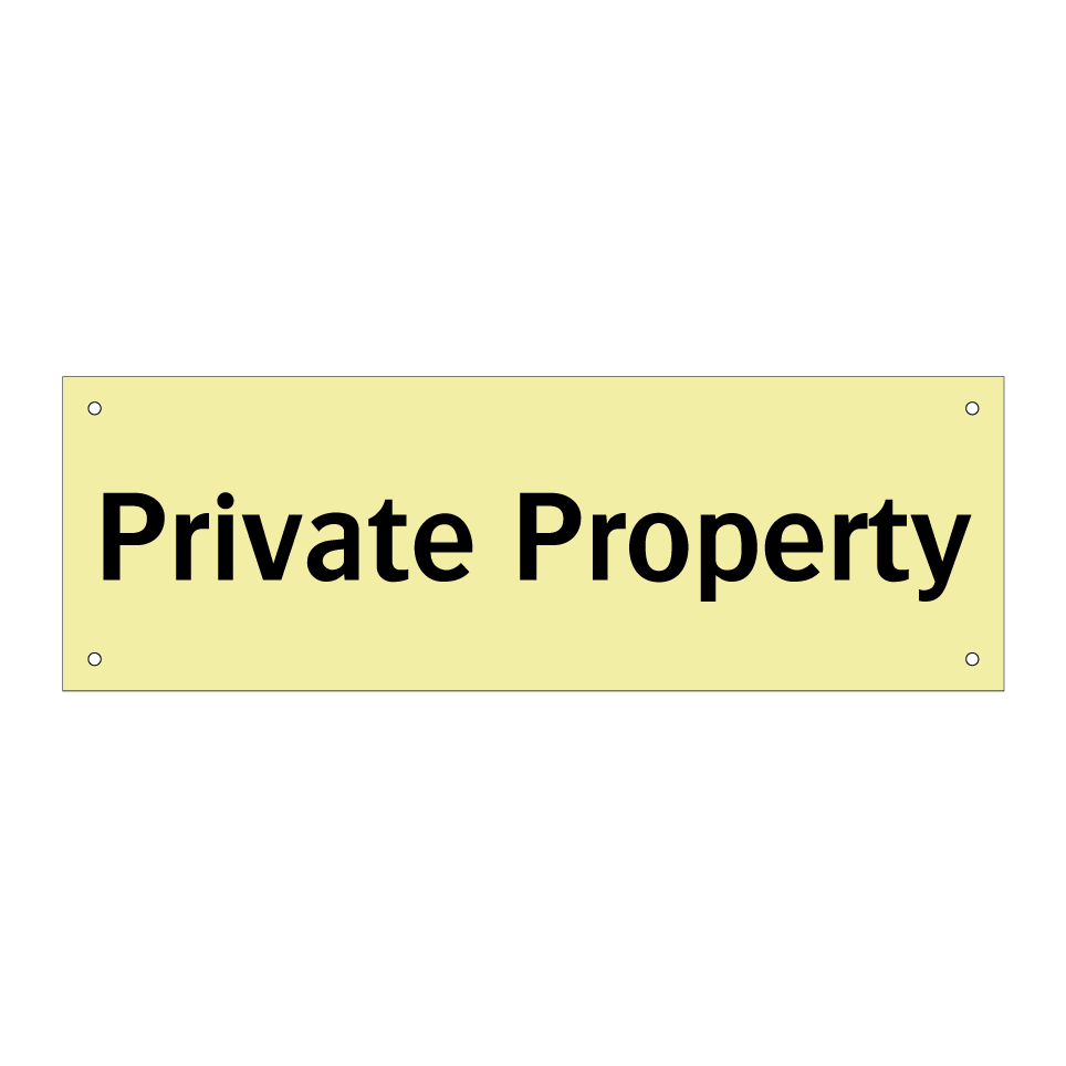Private Property