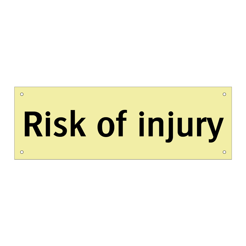 Risk of injury