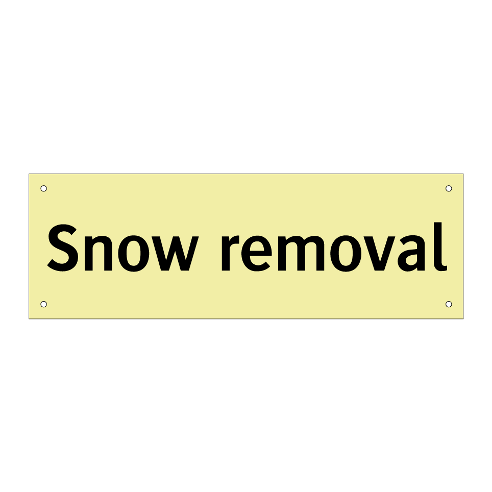 Snow removal