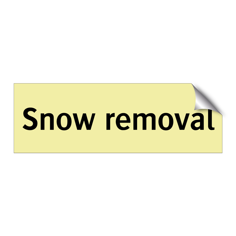 Snow removal