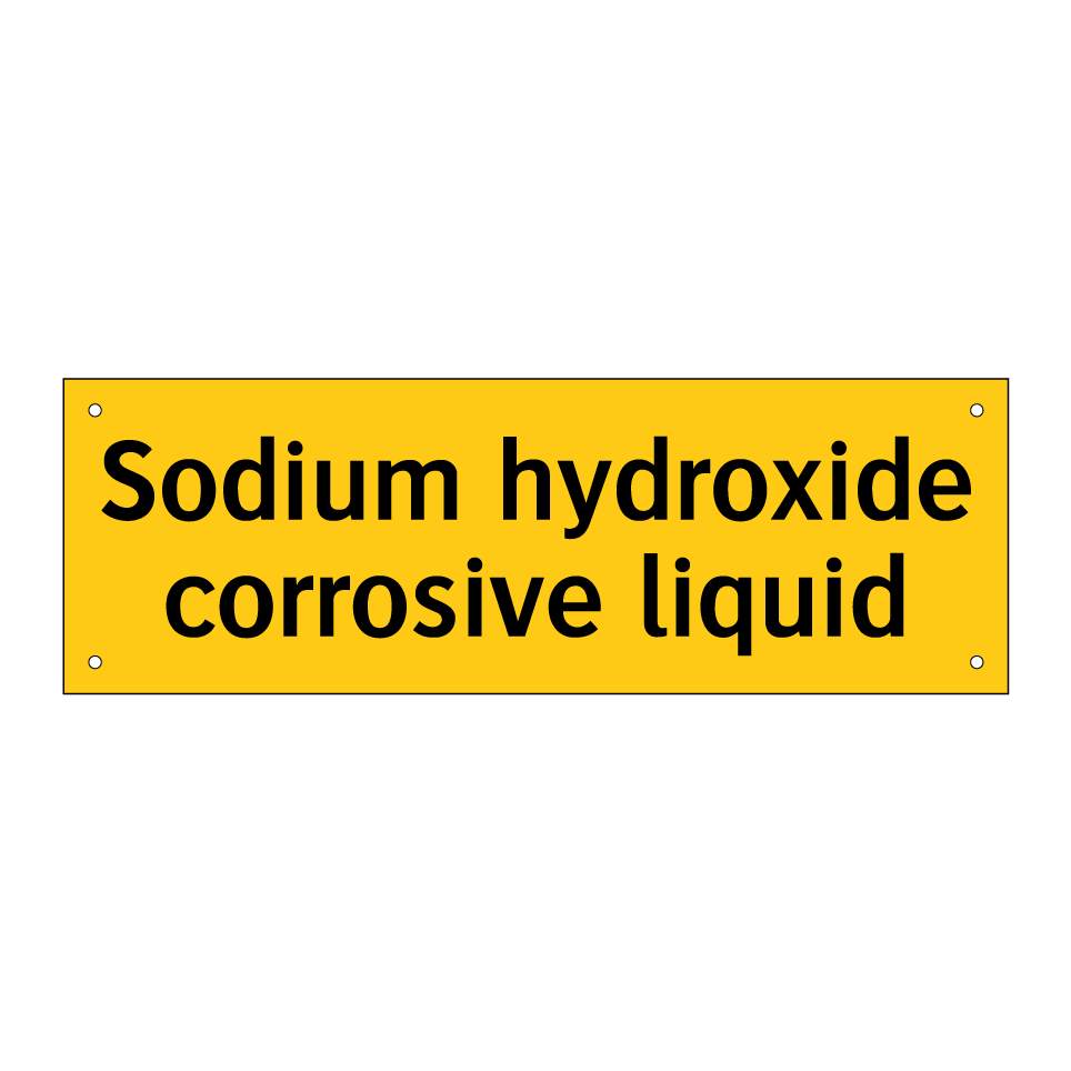 Sodium hydroxide corrosive liquid