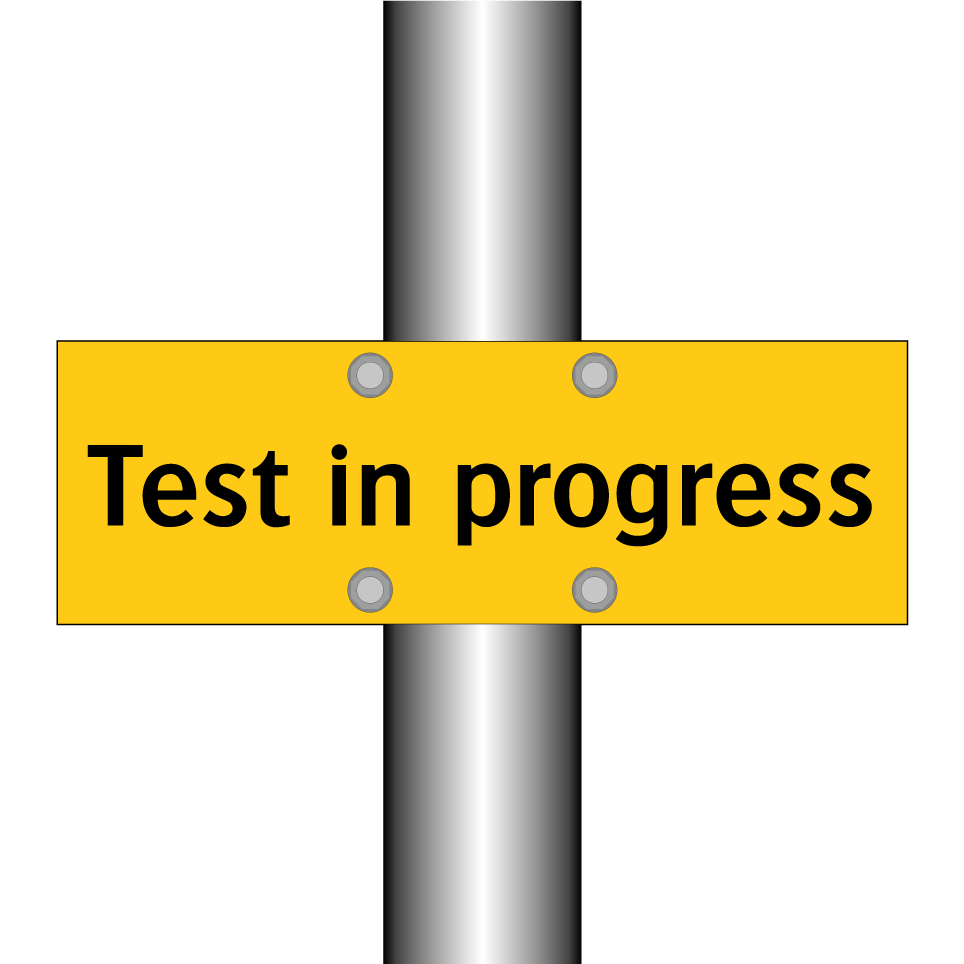 Test in progress