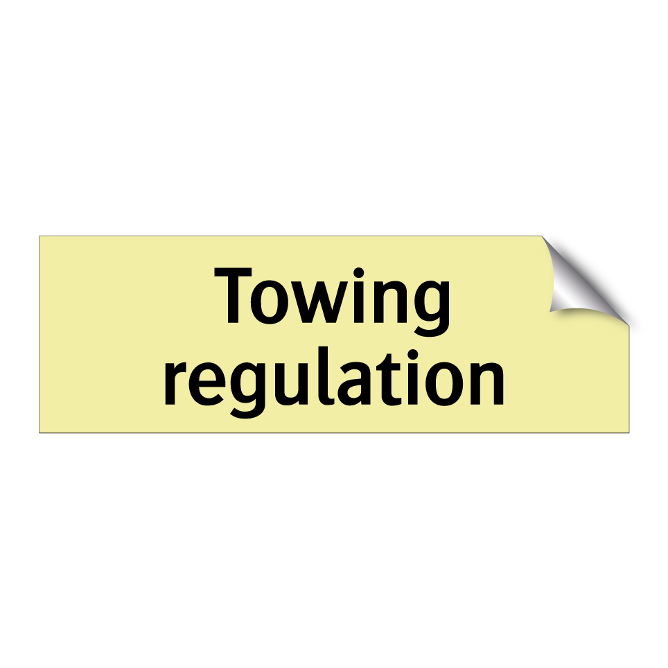Towing regulation