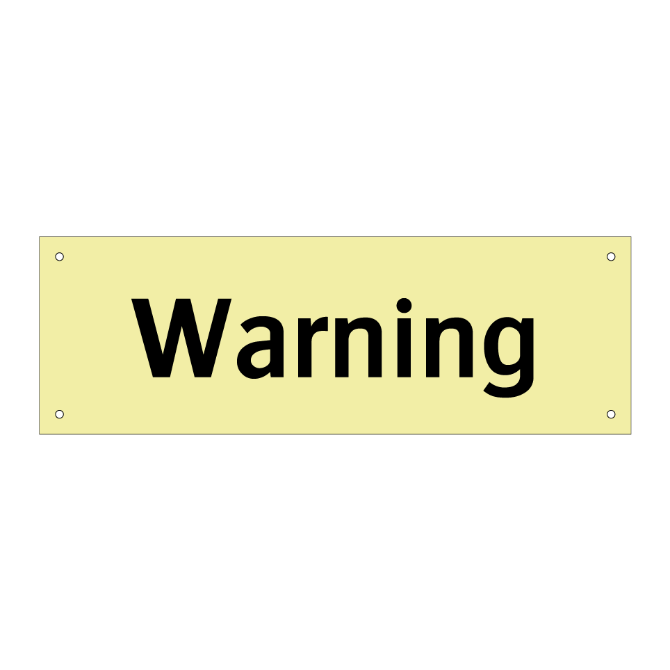 Warning