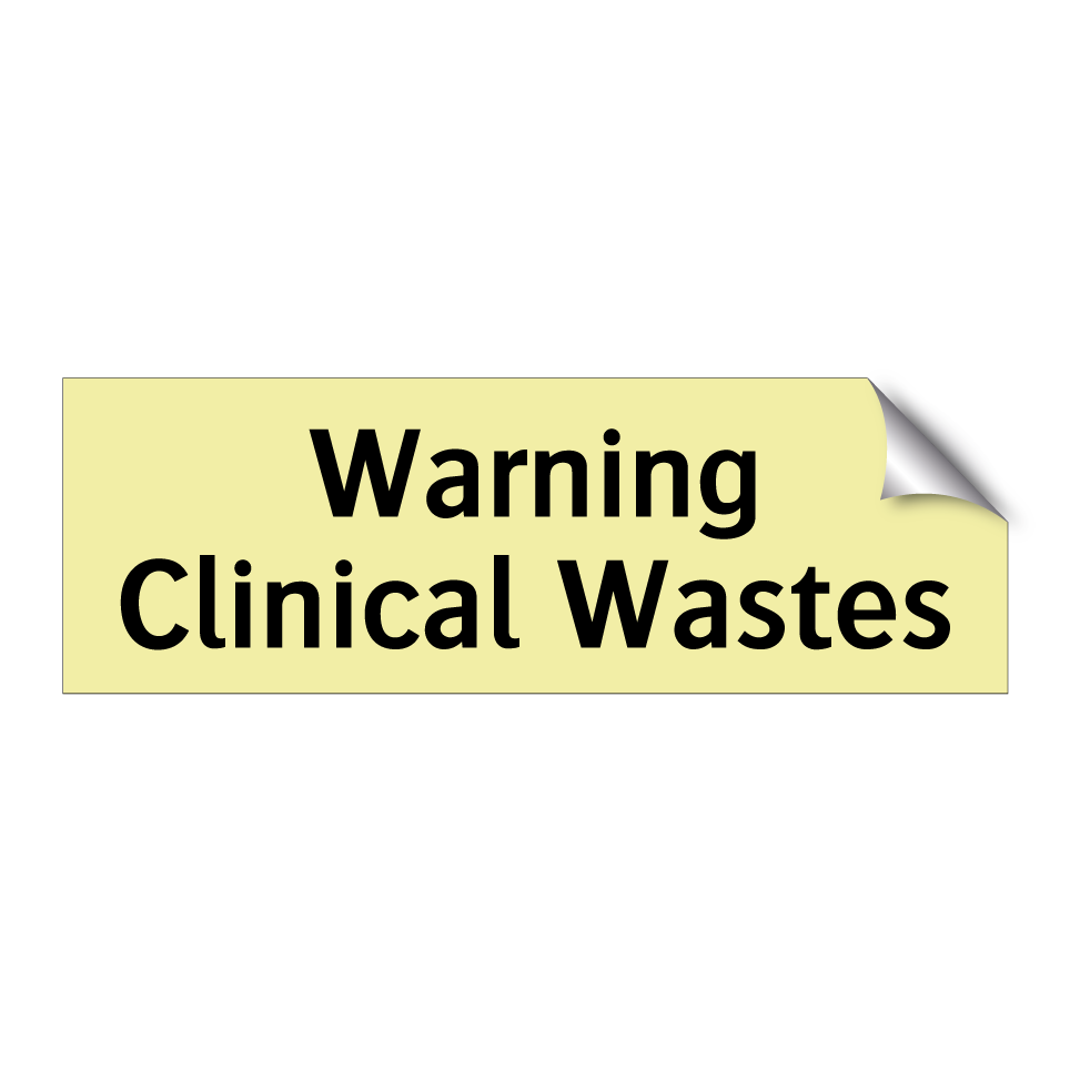 Warning Clinical Wastes