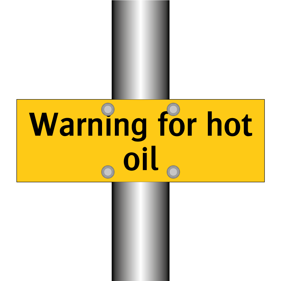 Warning for hot oil