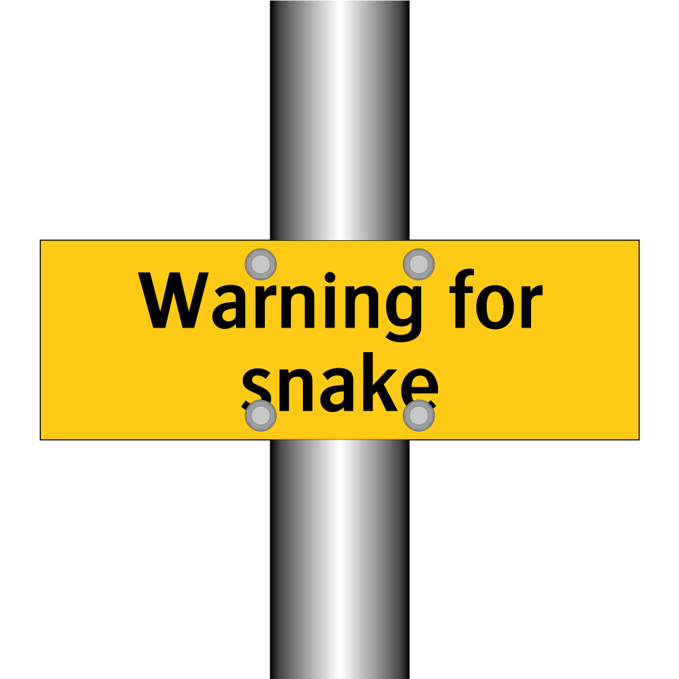 Warning for snake