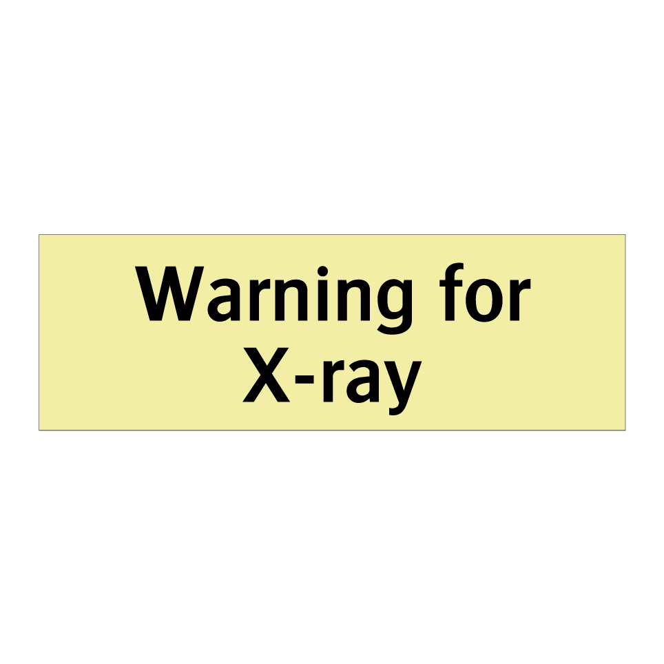 Warning for X-ray