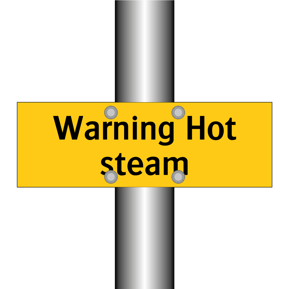 Warning Hot steam