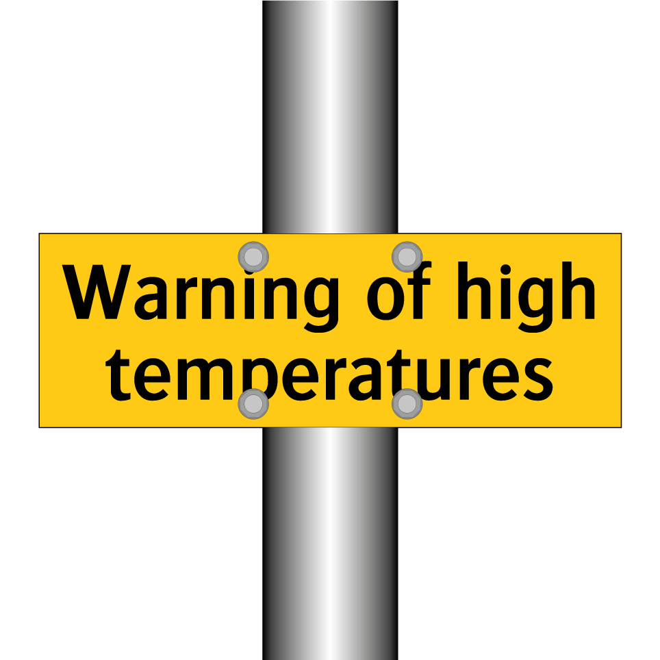 Warning of high temperatures