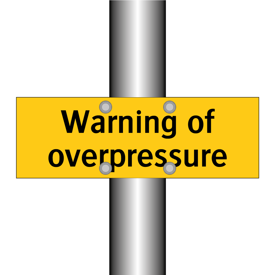 Warning of overpressure