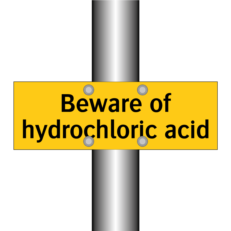 Beware of hydrochloric acid