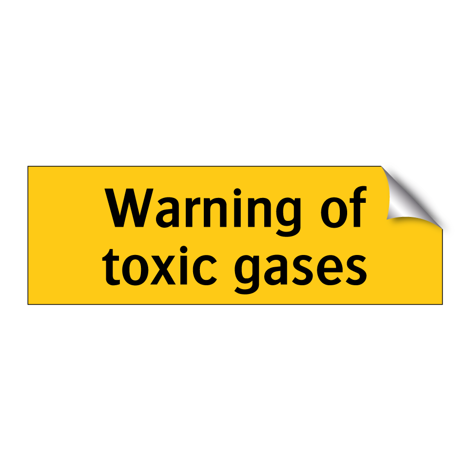 Warning of toxic gases