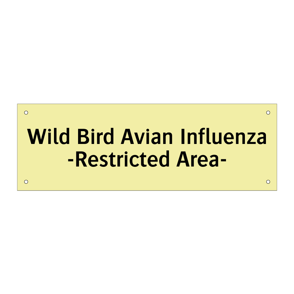Wild Bird Avian Influenza -Restricted Area-