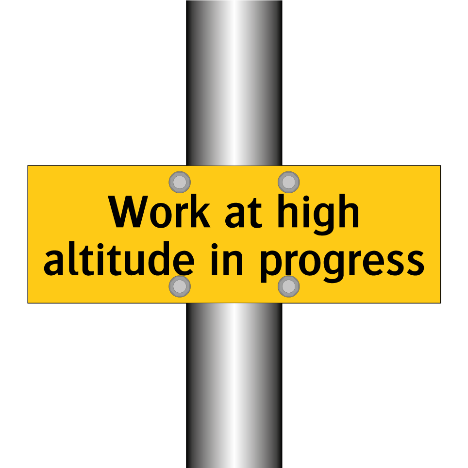 Work at high altitude in progress