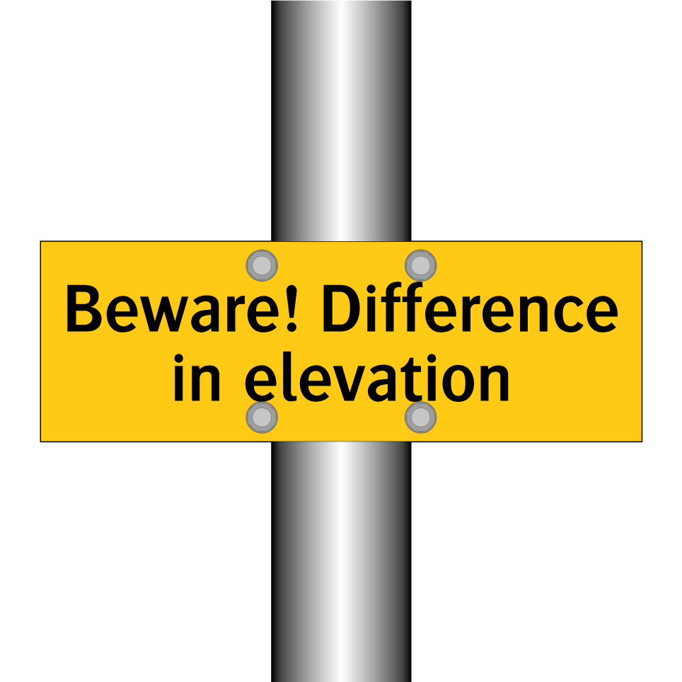 Beware! Difference in elevation