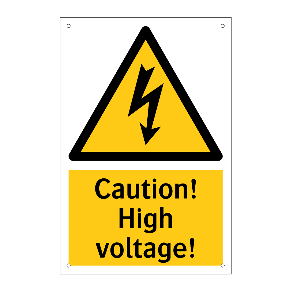 Caution! High voltage!