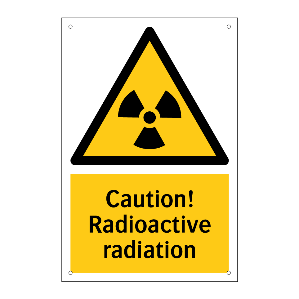 Caution! Radioactive radiation