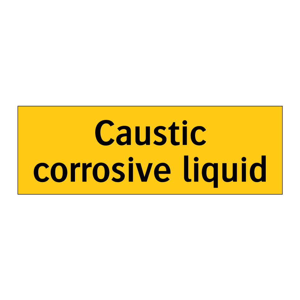 Caustic corrosive liquid