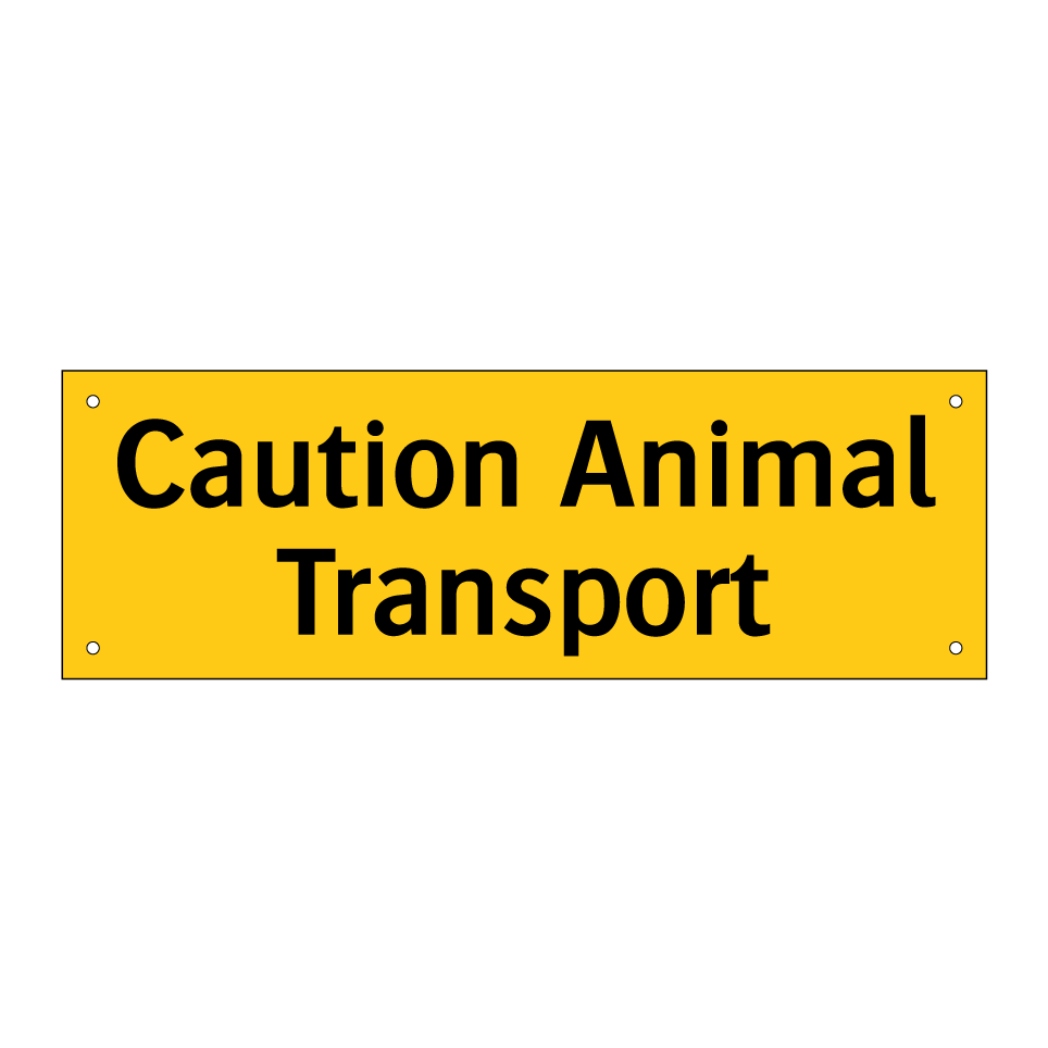 Caution Animal Transport