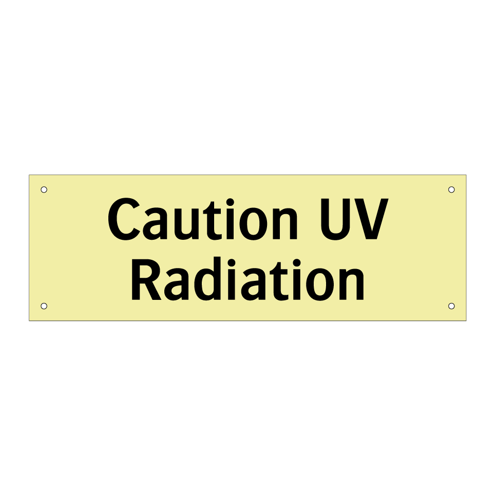 Caution UV Radiation