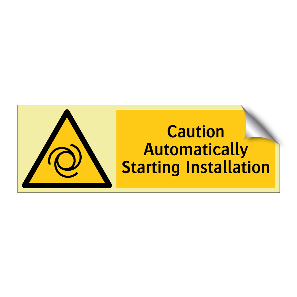 Caution Automatically Starting Installation
