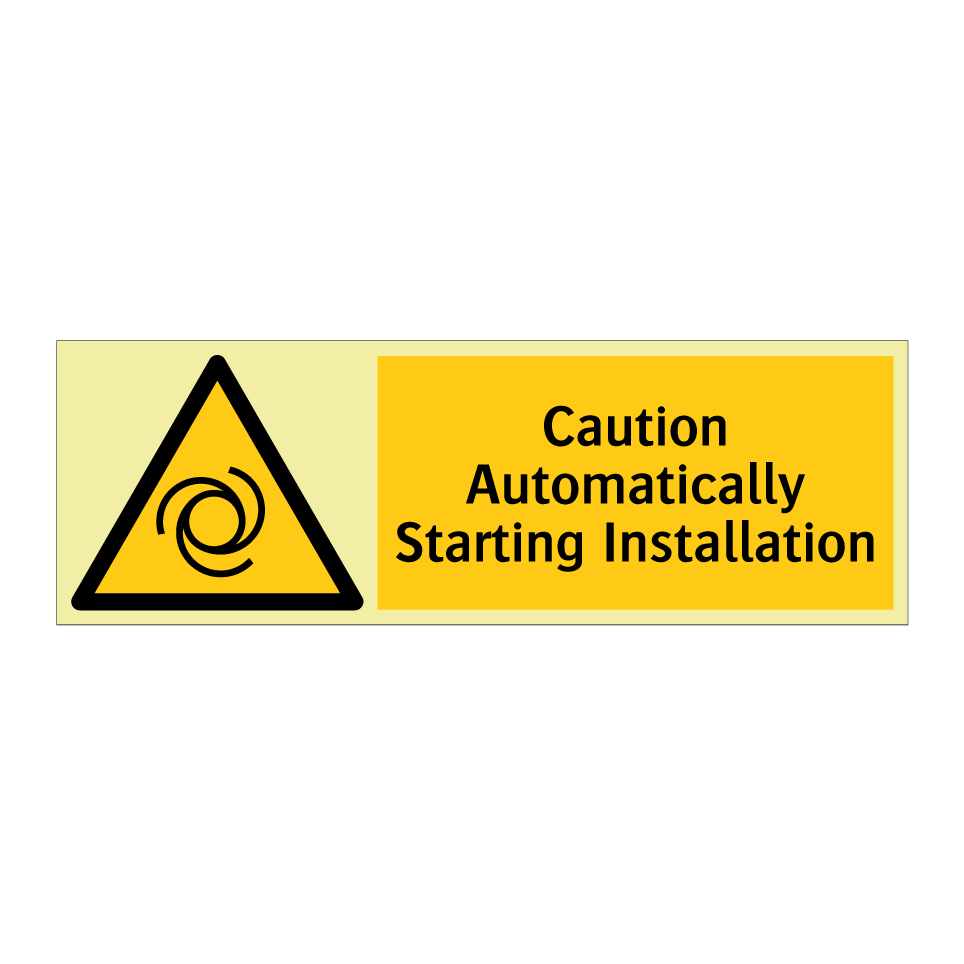 Caution Automatically Starting Installation