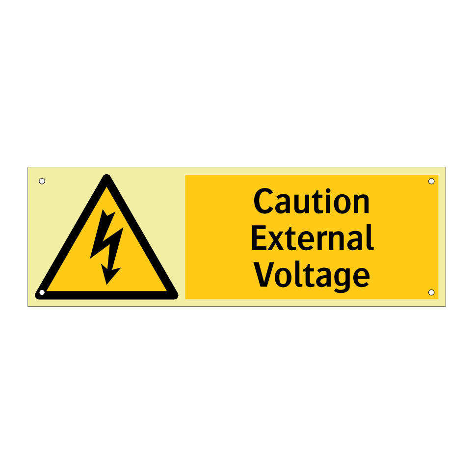 Caution External Voltage