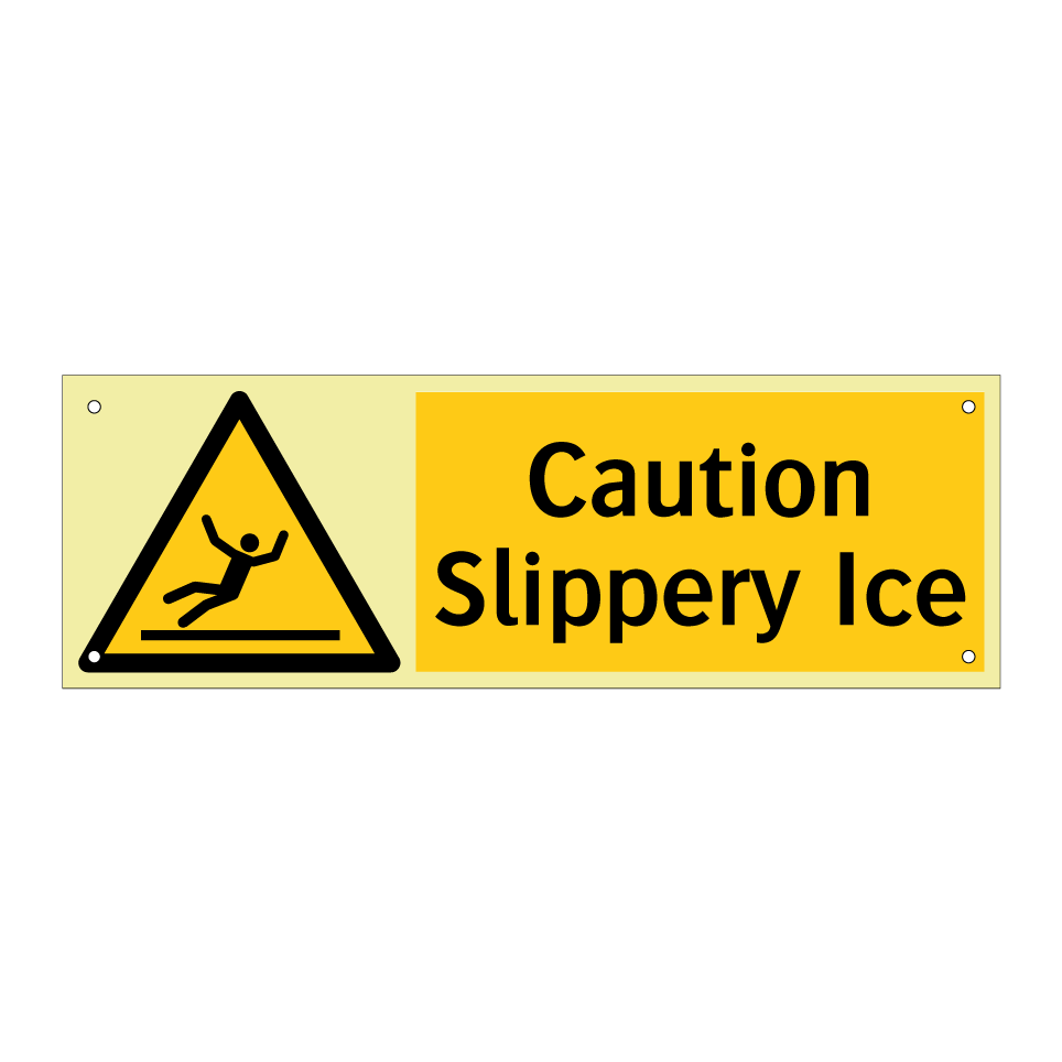 Caution Slippery Ice