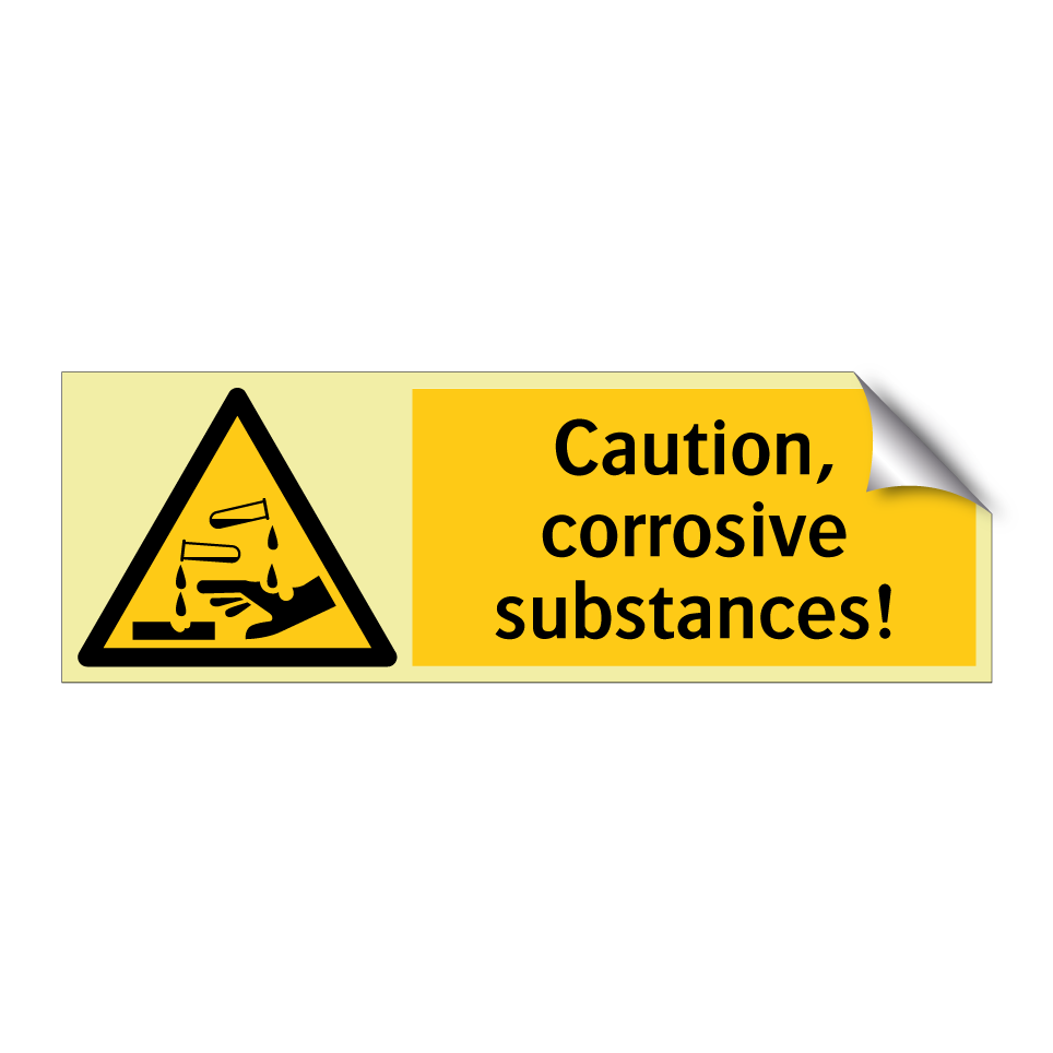 Caution, corrosive substances!
