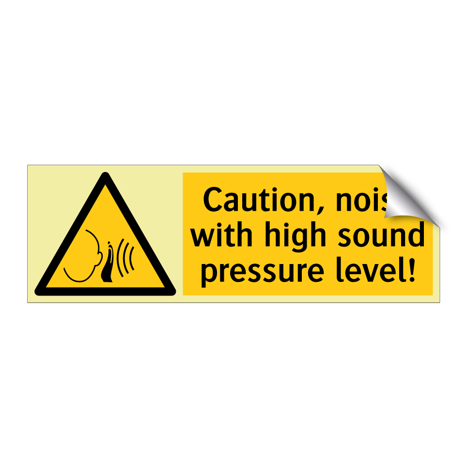 Caution, noise with high sound pressure level!