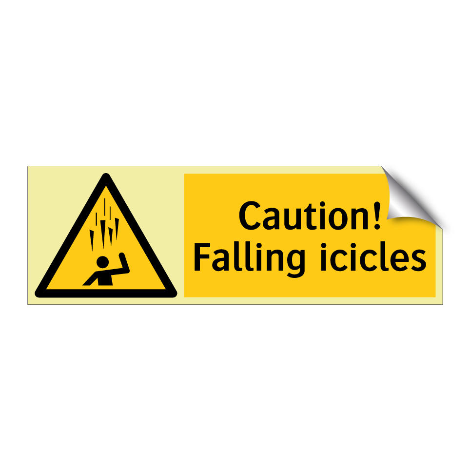 Caution! Falling icicles