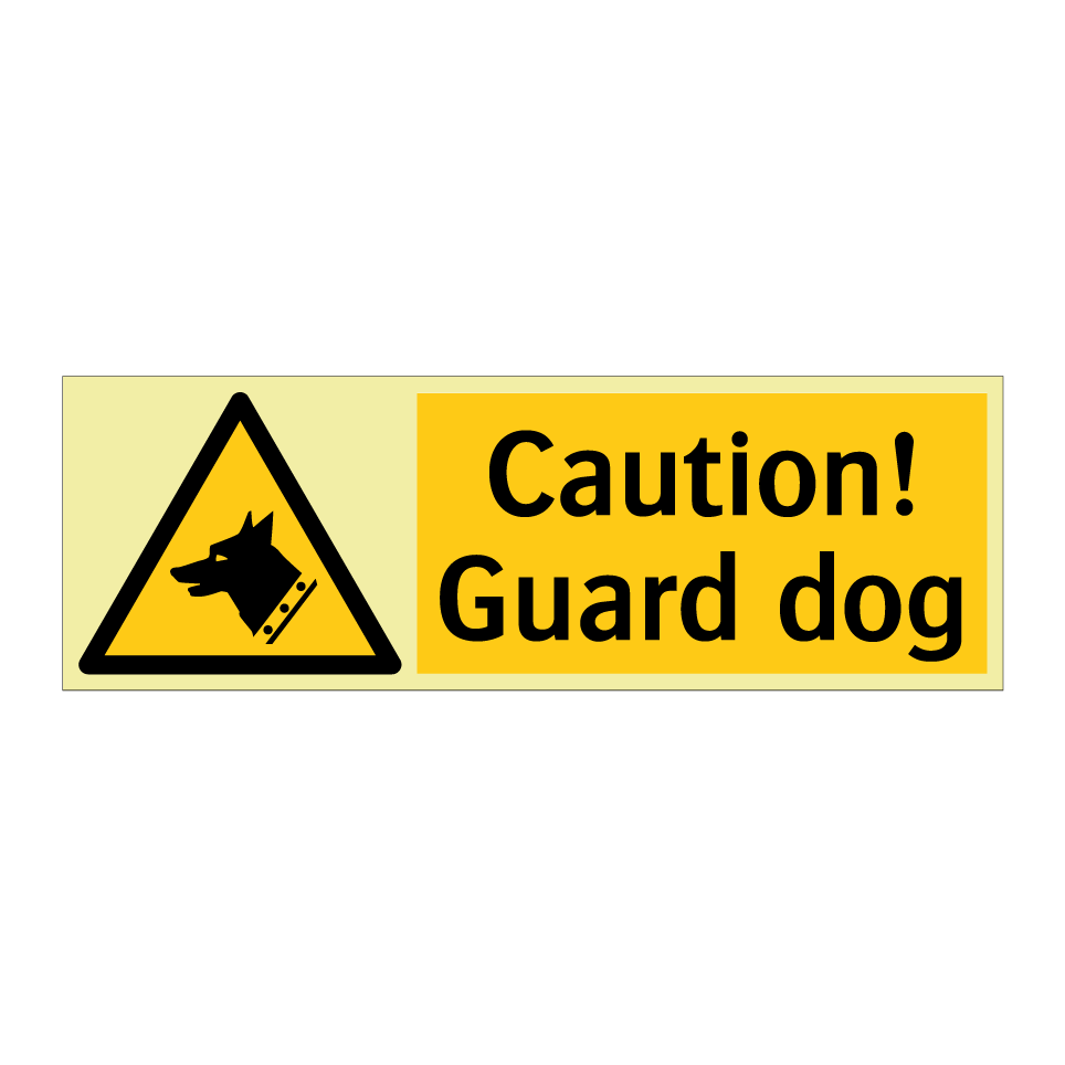 Caution! Guard dog