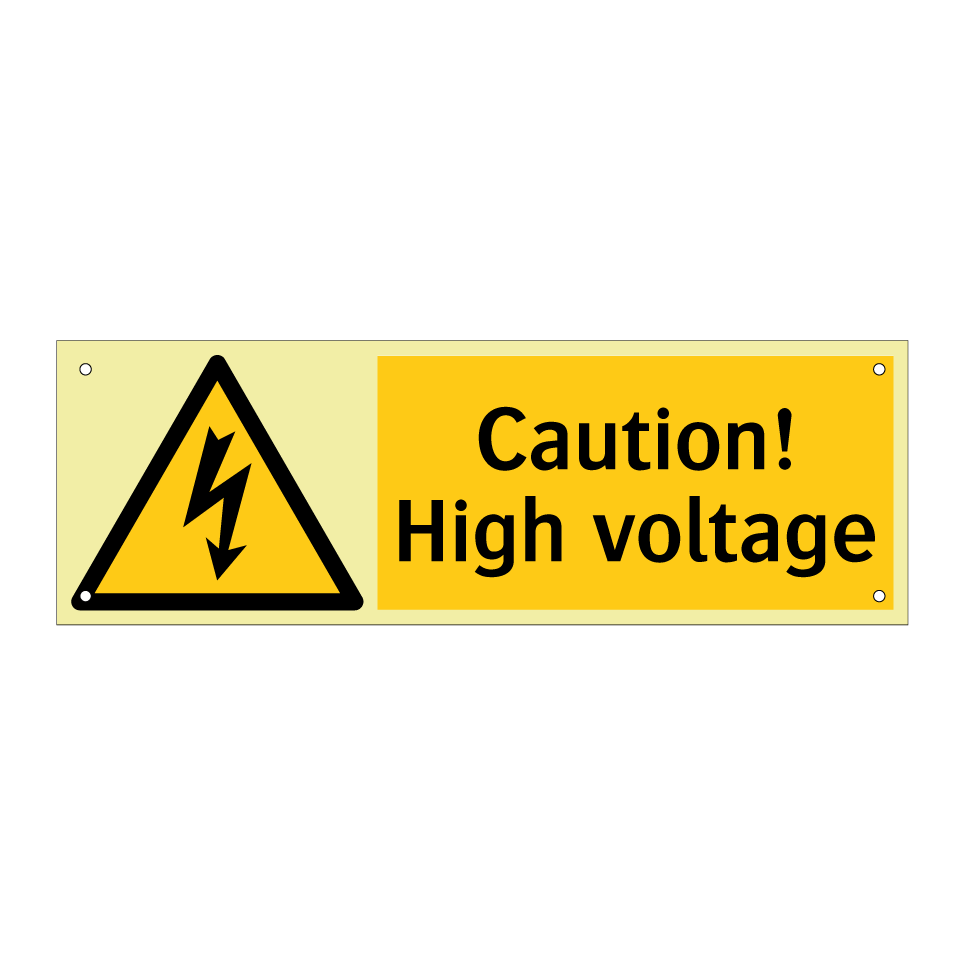 Caution! High voltage