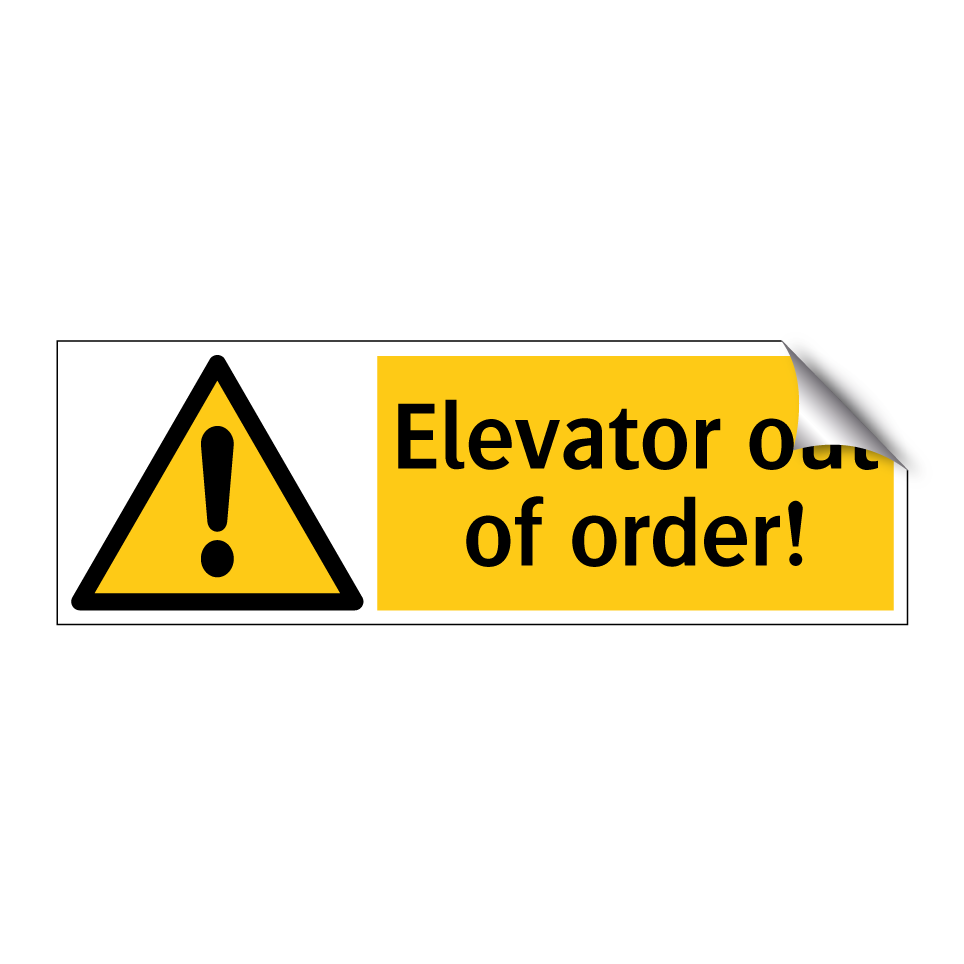 Elevator out of order!