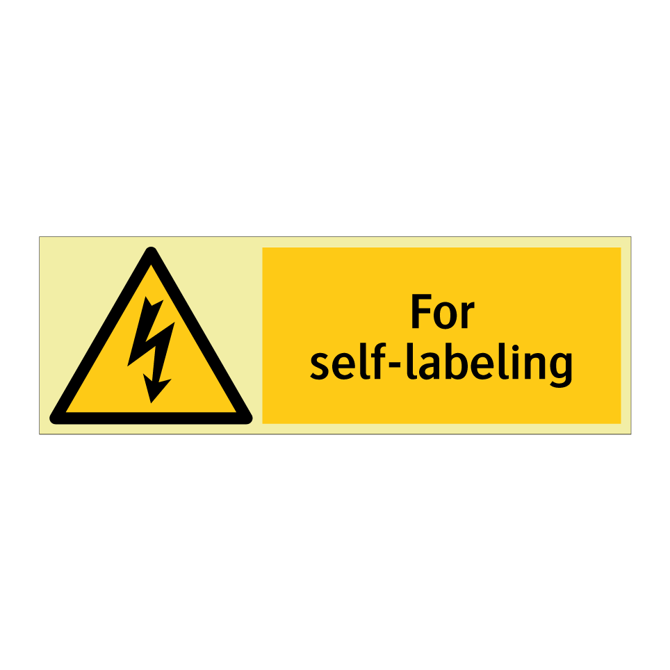 For self-labeling