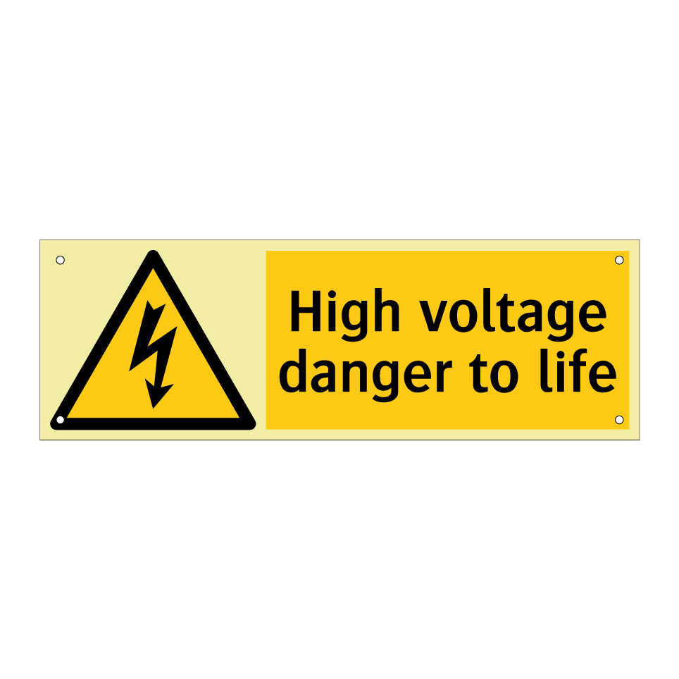 High voltage danger to life