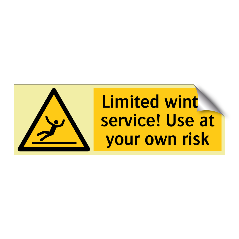 Limited winter service! Use at your own risk