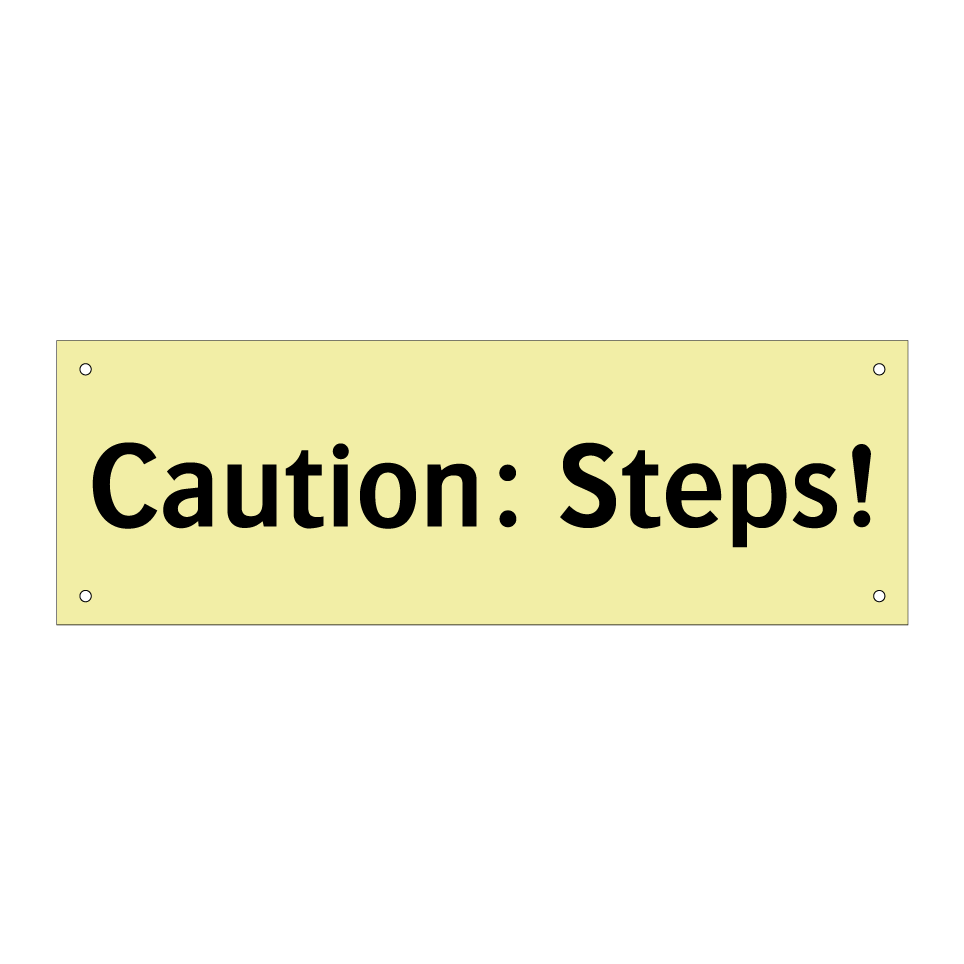Caution: Steps!