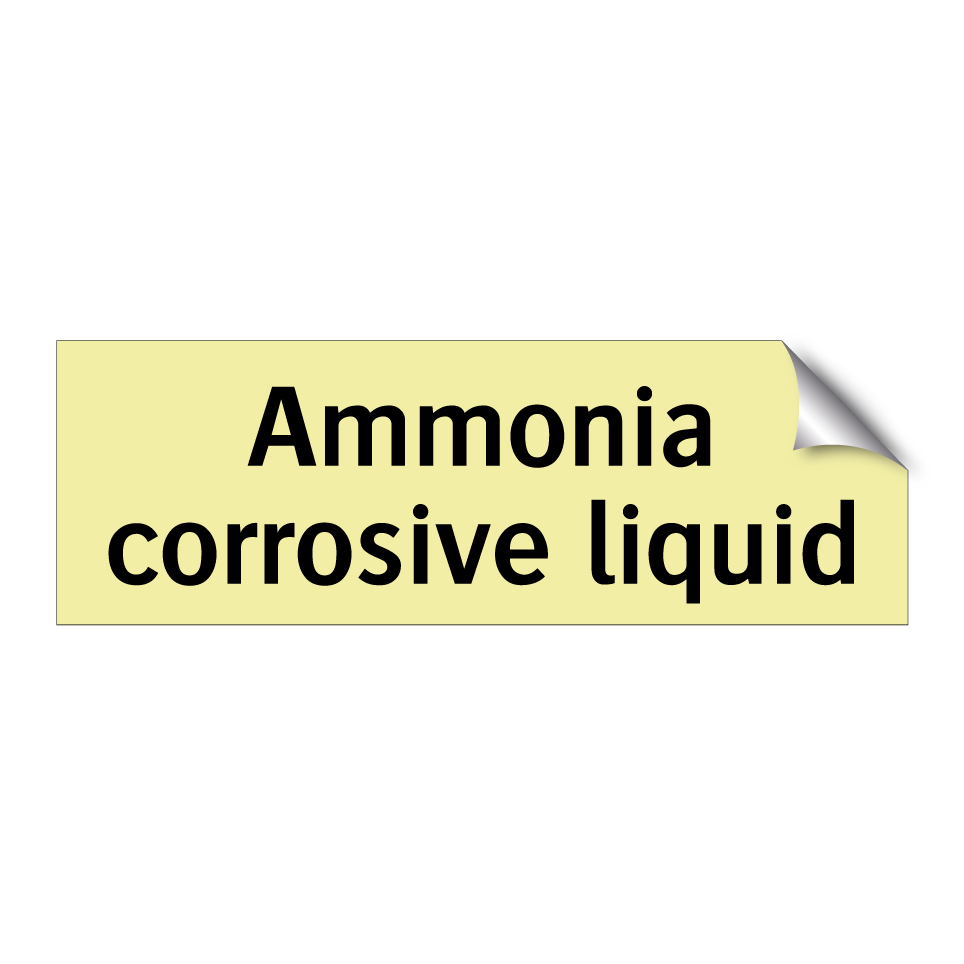 Ammonia corrosive liquid