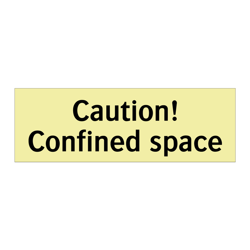 Caution! Confined space
